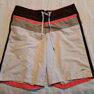 Speedo men's size Large swim trunks with flex waist